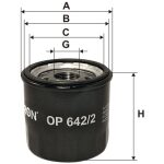 FILTR OLEJU OP642/2
